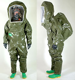 chemical protective suit