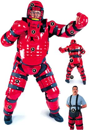 Red Man instructor suit